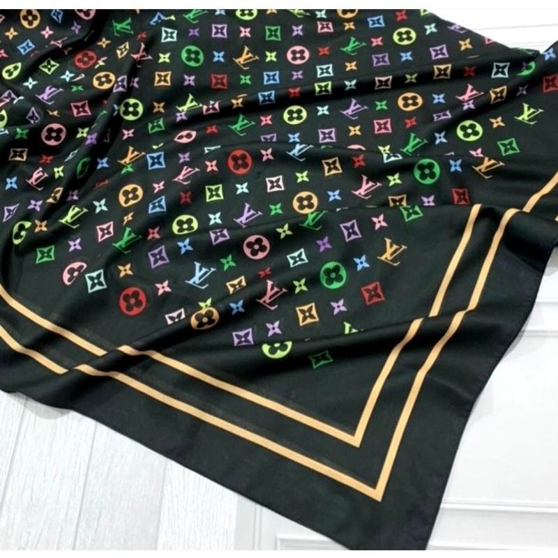 Branded SCARF/CARF/HAPPY/ VEIL/ JUMBO SCARF / SYAR I SCARF / HIJAB / JILBAB / LV SCARF / PREMIUM VOAL PRINTING