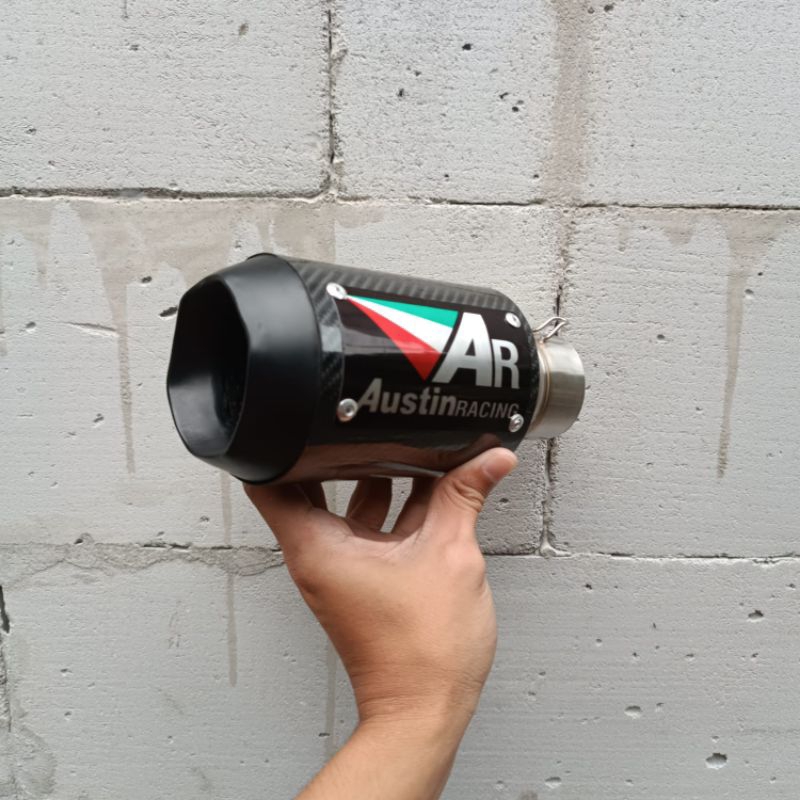AR/Austin Exhaust Racing Carbon Stainless in 51mm Only