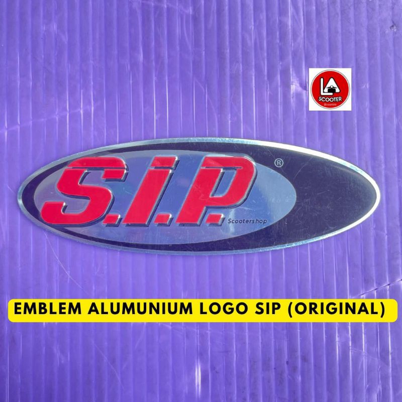 SIP logo Aluminium Emblem (เดิม) โดย SIP Scootershop Germany