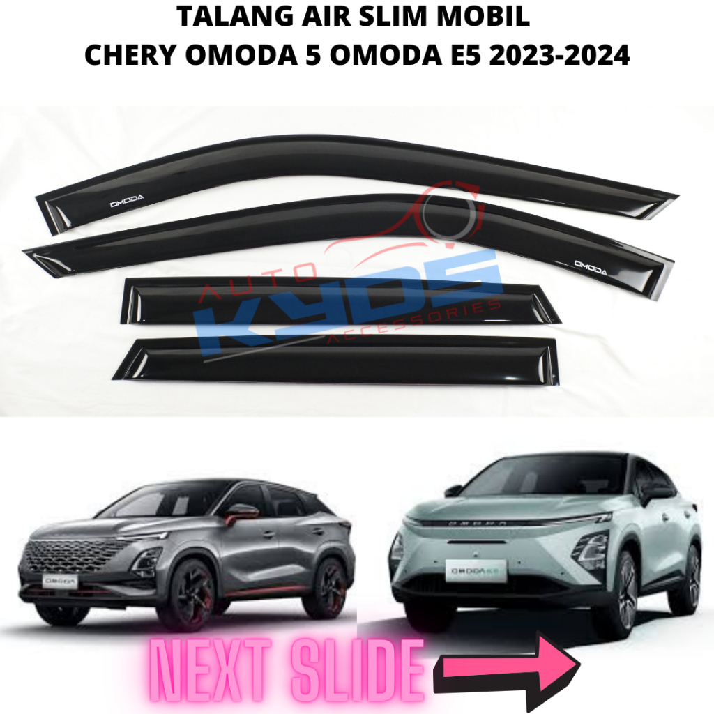 Chery Omoda 5 Omoda5 Omoda E5 EV ไฟฟ้า Slim Water Gutter 2023 2024 Slim 4 ประตูด้านหน้าและ