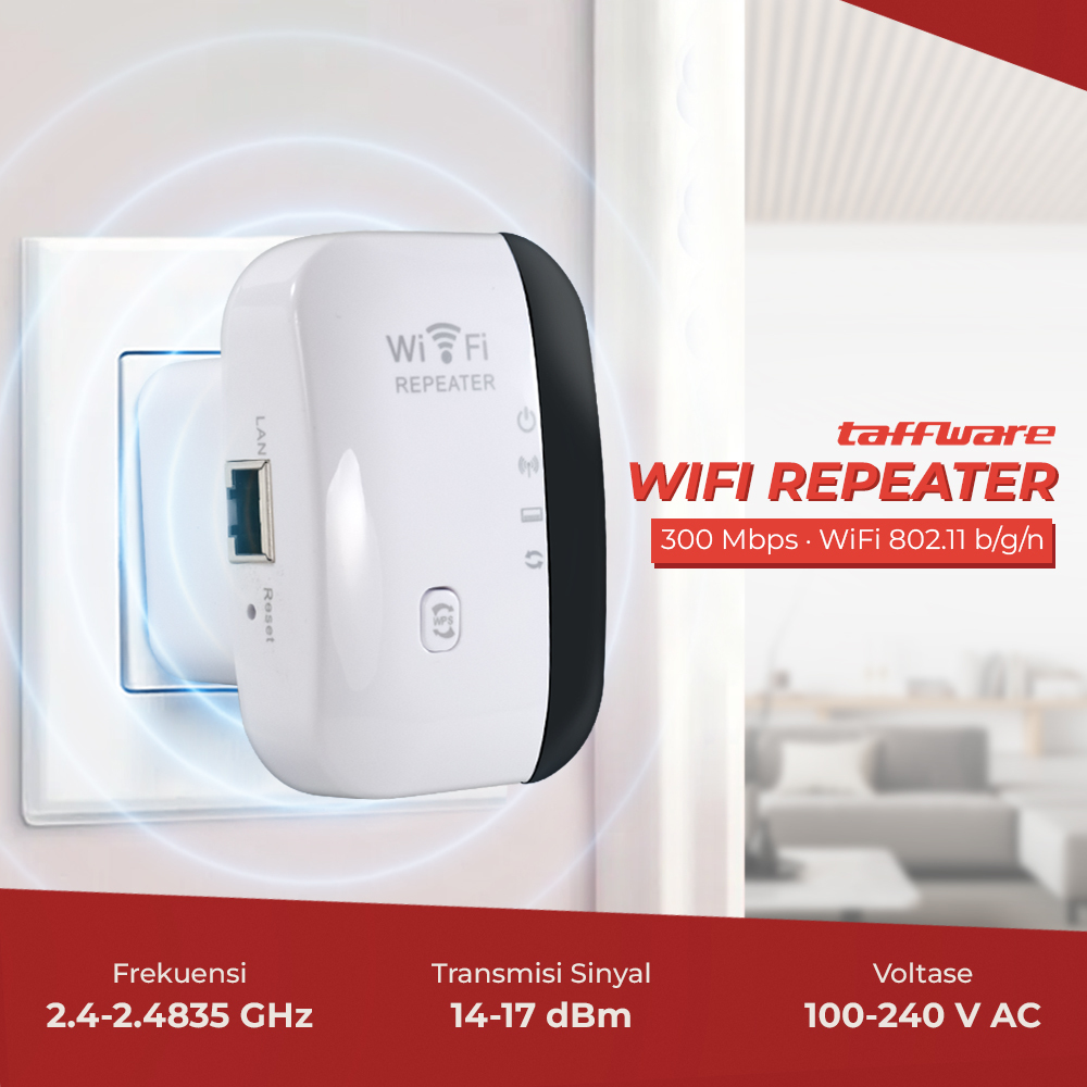 Wireless-n WiFi Repeater 300Mbps - MT02 - สีขาว