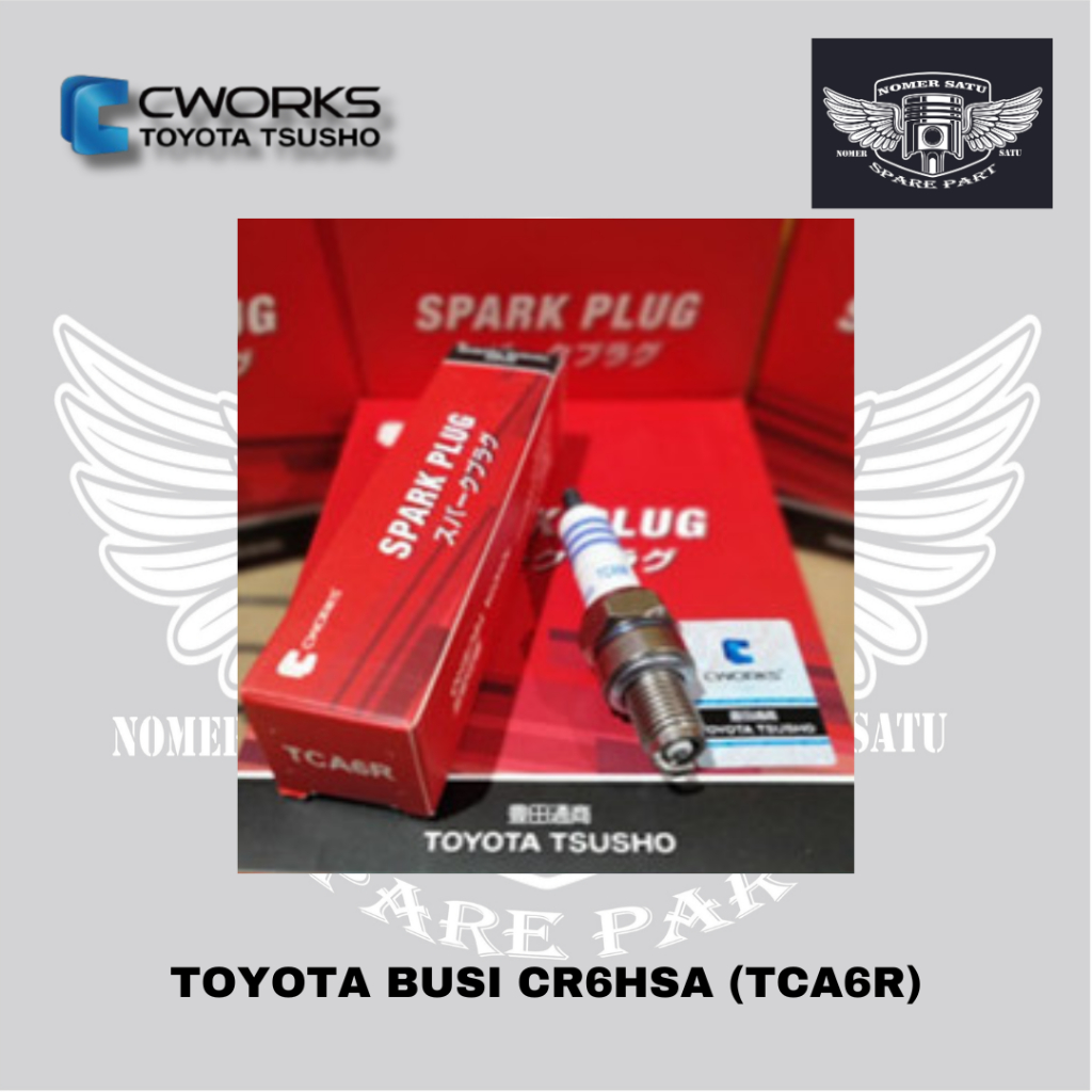CWORKS TOYOTA TSUSHO SPARK PLUG MOTORCYCLE SPARK PLUG CR6HSA / TCA6R YAMAHA MIO M3 NOUVO MIO JX RIDE