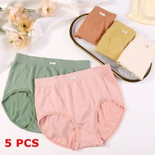 5PS Celana Dalam Wanita Polos high quality katun CD sexy Murah - 6605
