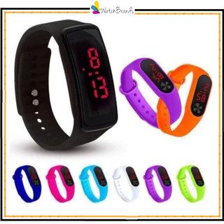 WBS JAM TANGAN DIGITAL LED WANITA PRIA ELEKTRONIK ANAK REMAJA KIDS FASHION SOUVENIR SPORT RUBBER WATCH JF048