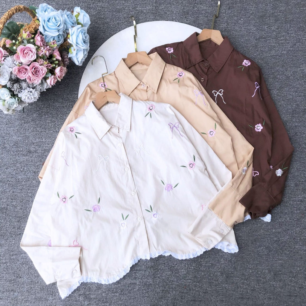 Ahwarumi - เสื้อ Yenna นําเข้าเสื้อท็อปผู้หญิงเกาหลีระดับพรีเมียม