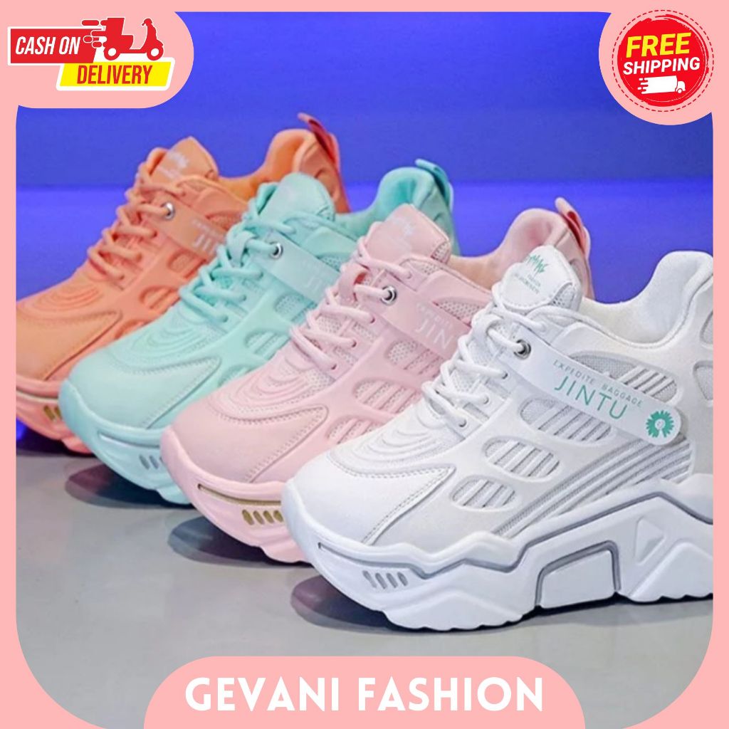 Gvm รองเท้า - รองเท้าผ้าใบกีฬาสําหรับผู้หญิงส้นด้านใน 7 ซม. TEMALI CASUAL ZUMBA AS 129