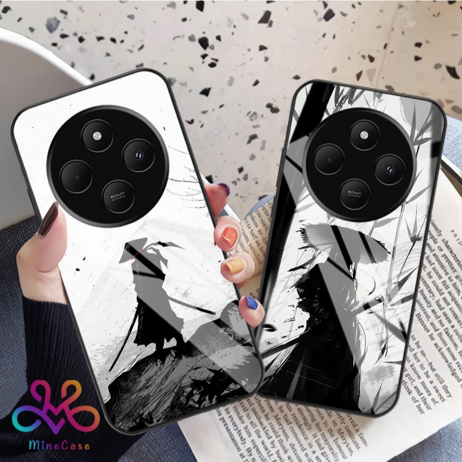 {Q87} REDMI 14C Glossy Glass Softcase - REDMI 14C HP Casing