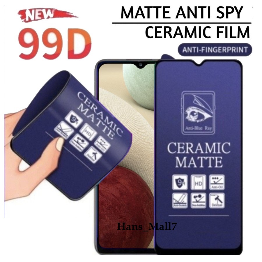LAYAR Hans- Tempered CRM BLUE A-Inal MATTE SAMSUNG GALAXY NOTE 20 10 LITE กระจกนิรภัยเซรามิค Dark Gl
