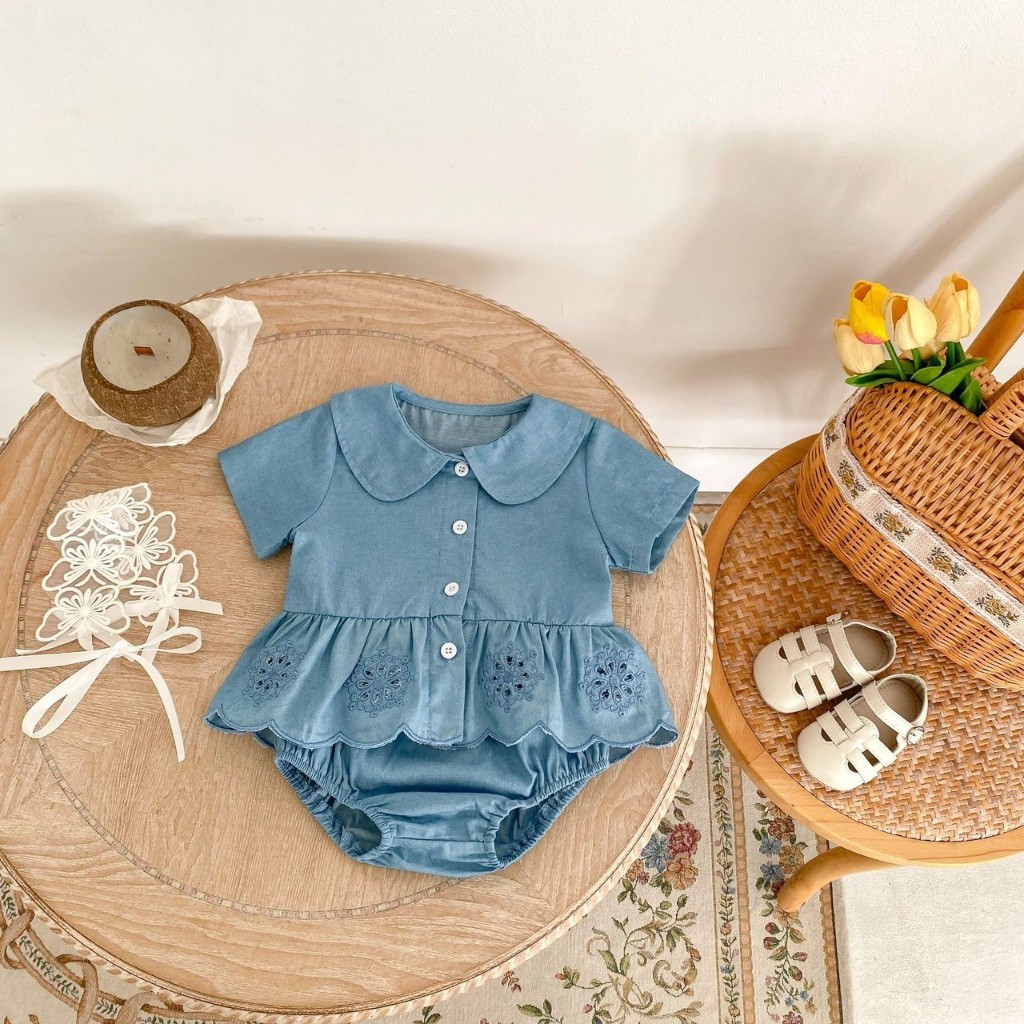 0-24 เดือน BABY GIRLS TOP + SKIRT SET VNC VJ 4