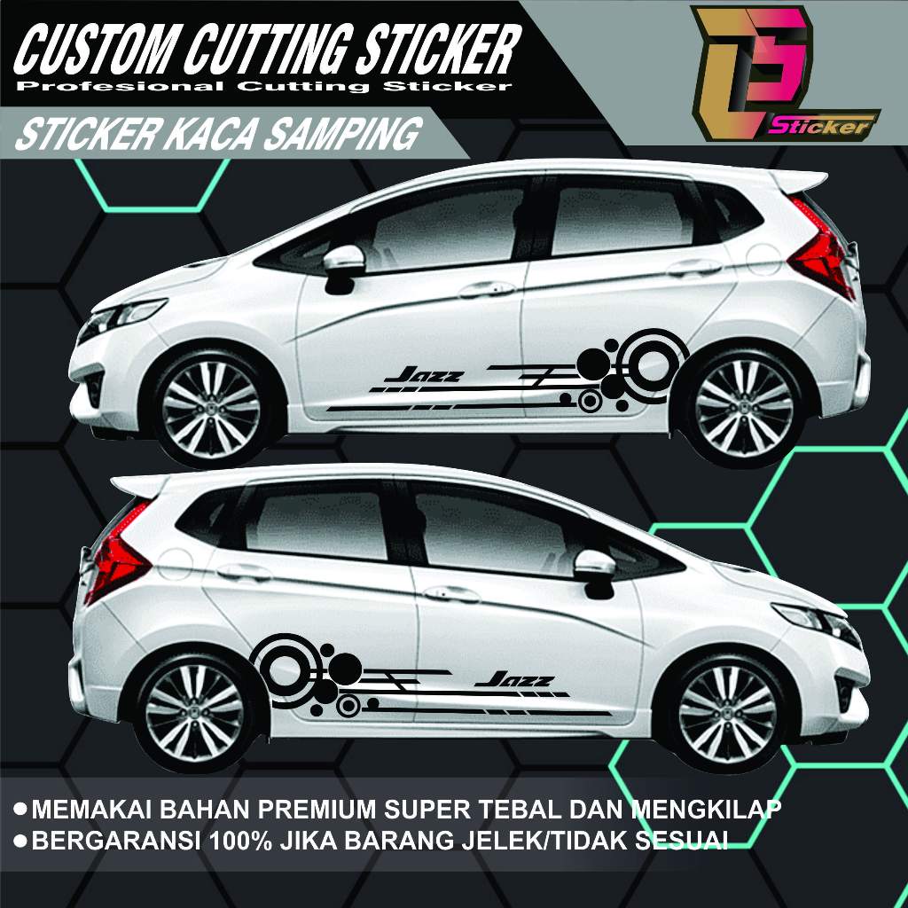 Honda JAZZ Car Variation STICKER สติ๊กเกอร์ HONDA สติ๊กเกอร์ติดรถ Minimalist LIST