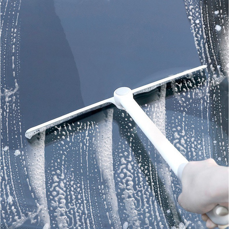 (ใหม่) GLASS CLEANER WIPER / เครื่องมือทําความสะอาดกระจกหน้าต่างประตูยางระดับพรีเมียมสามารถหมุนได้