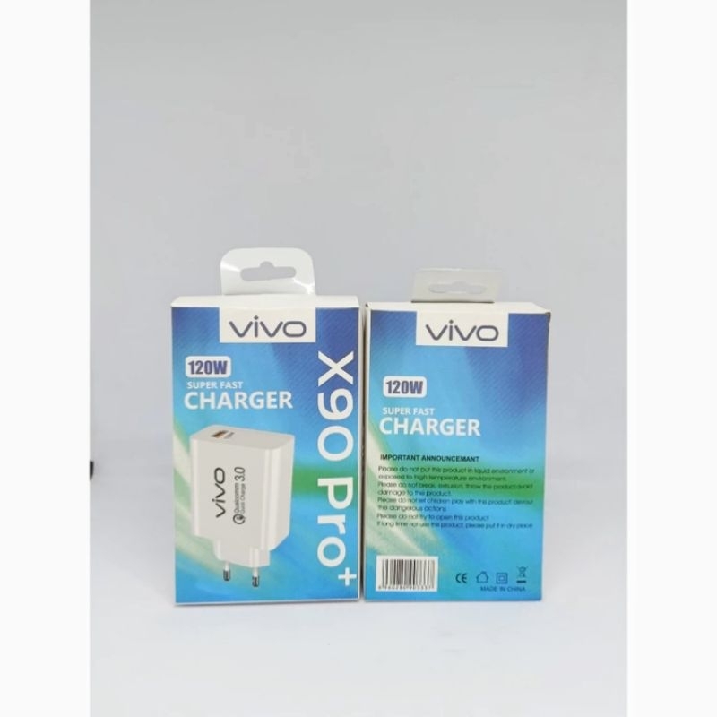 VIVO 120W X90 PRO + ต้นฉบับ 100% FAST CHARGING TURBO ENGINE CHARGER ADAPTER HEAD จัดส่งฟรี