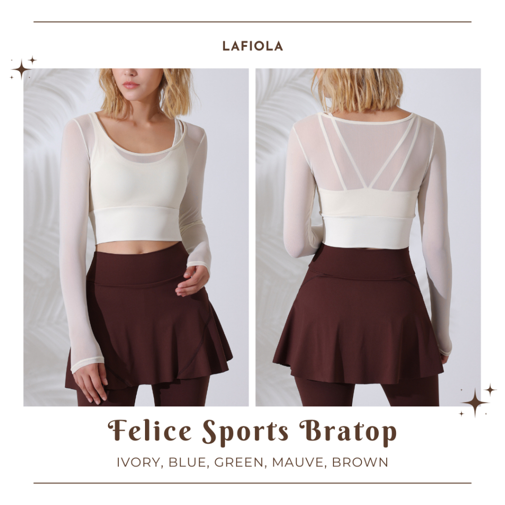 FELICE SPORTS BRATOP โยคะออกกําลังกายยิมพิลาทิส