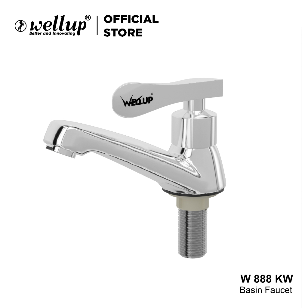 Wellup W888KW 1/2 นิ้ว Premium Zinc Crank ก๊อกน้ําอ่างล้างหน้าล้างมือ