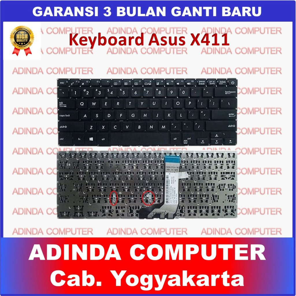 คีย์บอร์ด Asus X411 A411 X411U X411Q X411M X411N