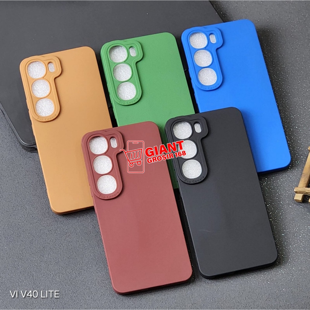Softcase Vivo V40 Lite Case Macaron Pro Camera case Vivo V40 Lite