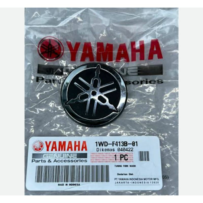 Nmax Neo Turbo R25 Silver Wing Emblem 1wd-f413b-01 Original yamaha Unit Price