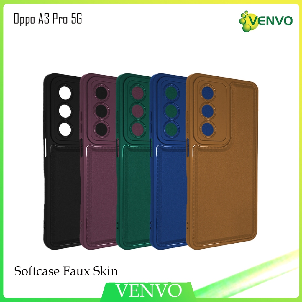 VENVO - VV26 Softcase Faux Skin Oppo A3 Pro 5G