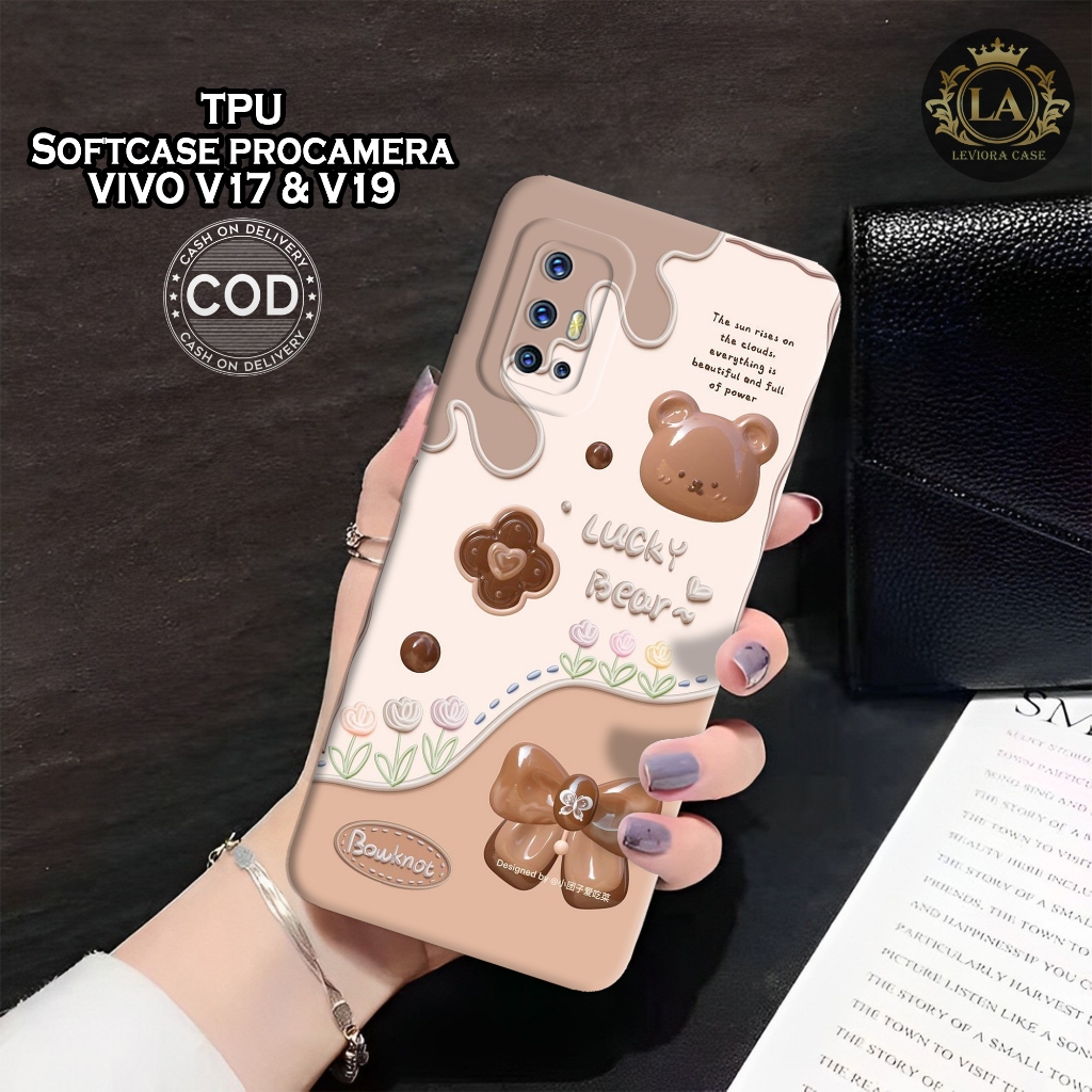 เคส HP ล่าสุด VIVO V17 & V19 - เคส Leviora - เคสแฟชั่น Bear - เคส VIVO V17 & V19 Softcase - เคสกล้อง