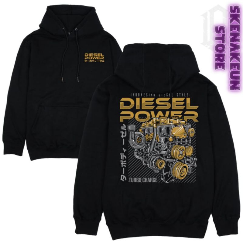 DIESEL POWER ENGINE HOODIES SWETER DIESEL POWER JACKET THICK และ COOL QUALITY MATERIAL