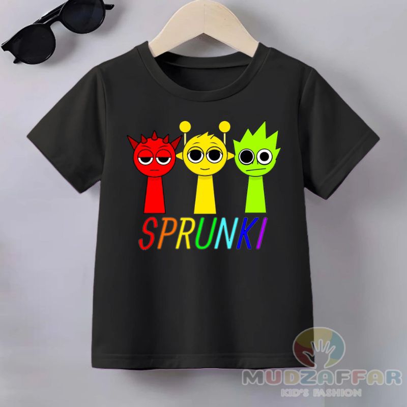 เสื้อเด็ก SPRUNKI CHARACTER KAOS SPRUNKI