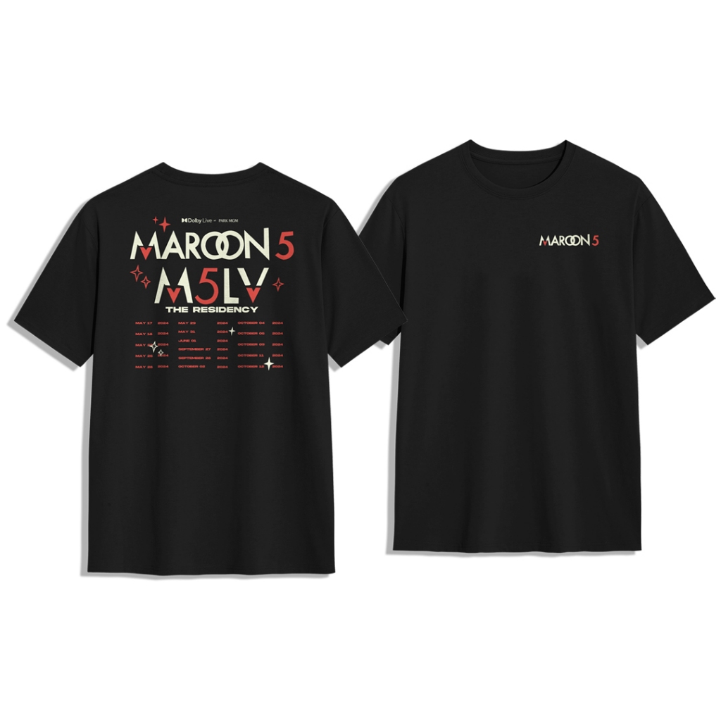 เสื้อยืด Maroon 5 The Residency