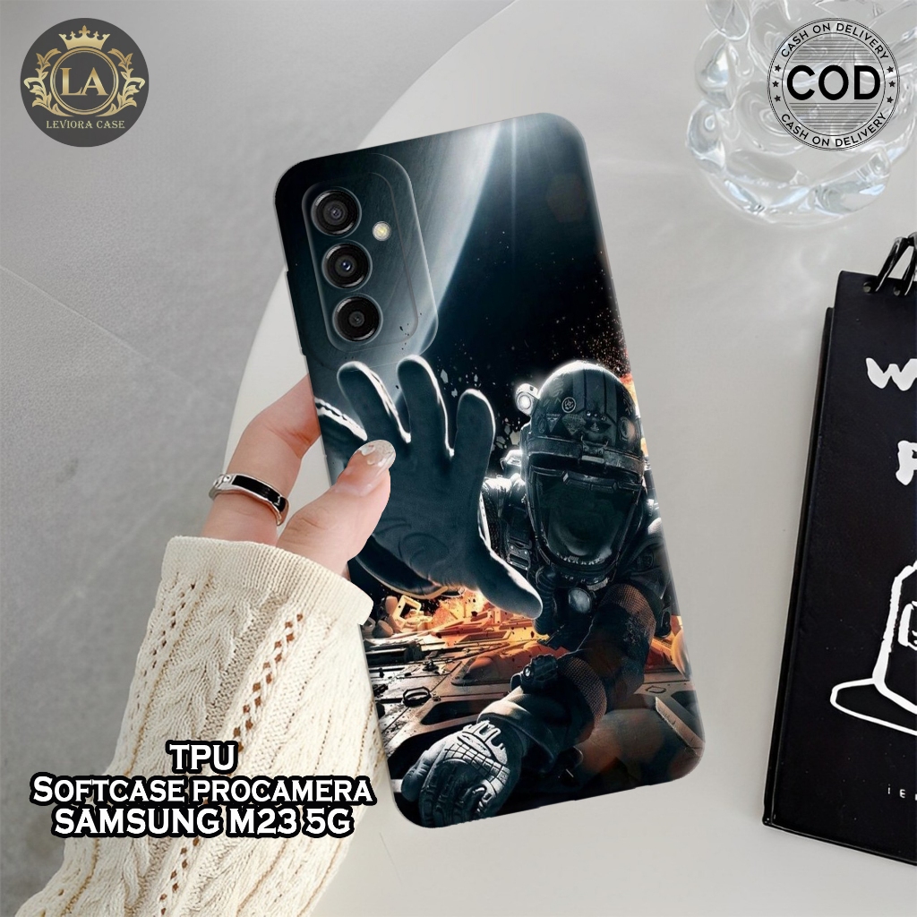 HP เคส Samsung M23 5G รุ่นล่าสุด - เคส Leviora - เคสแฟชั่นนักบินอวกาศ - Samsung M23 5G Softcase - เค