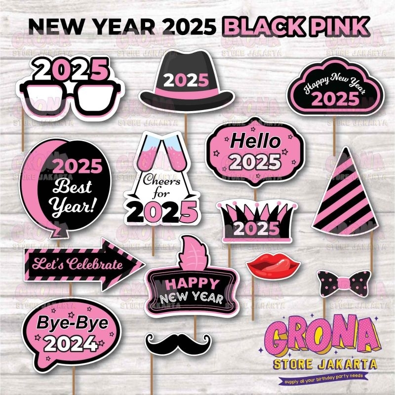 ACC Photobooth ปีใหม่ 2025 BP / อุปกรณ์ถ่ายรูปปีใหม่ 2025 BP / อุปกรณ์ประกอบฉากภาพ ปีใหม่ 2025 BP