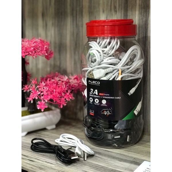 FLECO EL-125 Type-C รองรับสายเคเบิลข้อมูล Quick Charging B-124