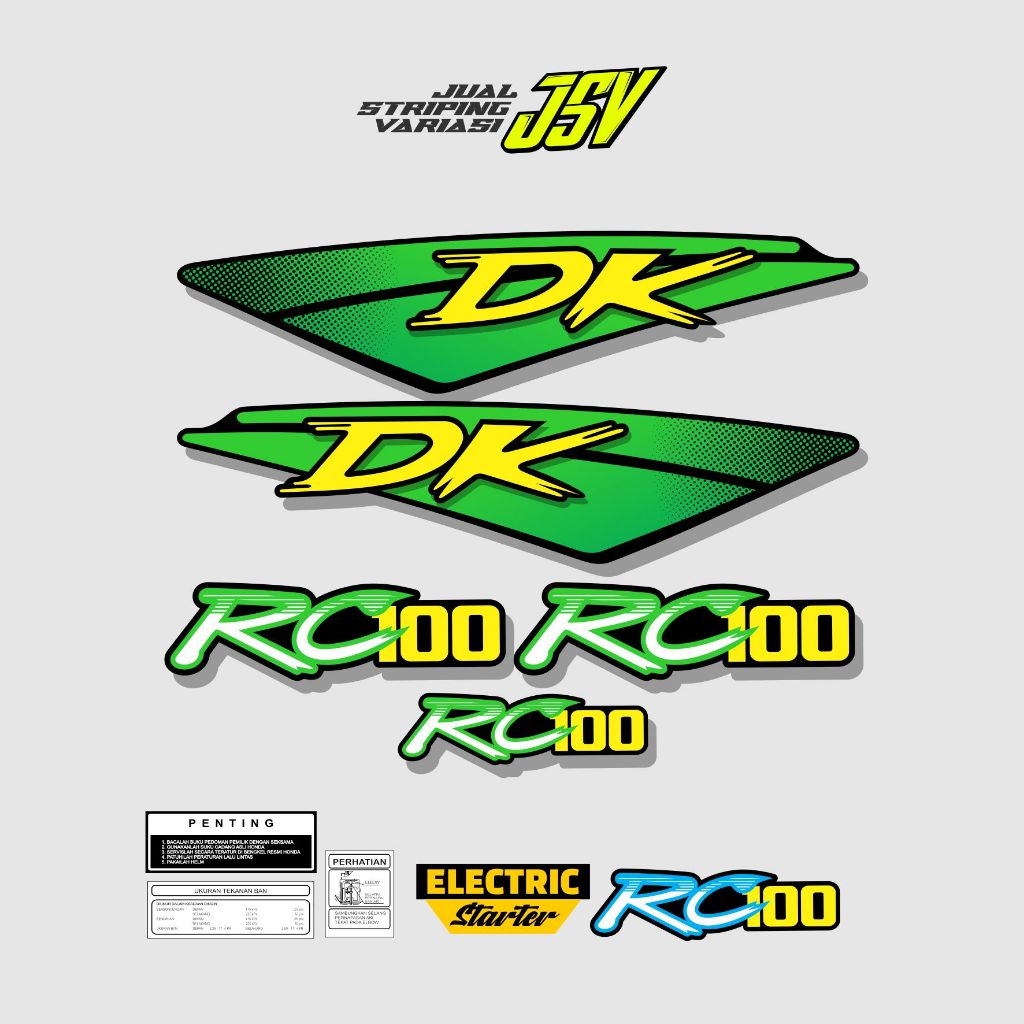สติ๊กเกอร์ Striping Variation RK 100 Suzuki Bravo RC 100 - รูปที่ 2