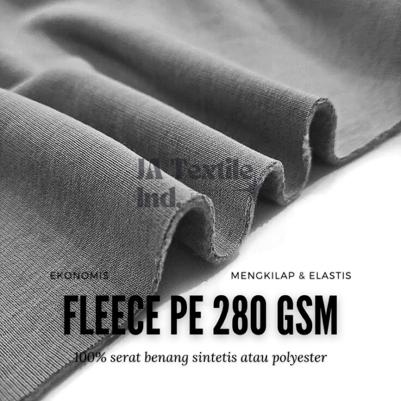 (PER 1KG) 280GSM THICK PE FLEECE FABRIC MATERIAL HOODIE SWEATER MATERIAL-