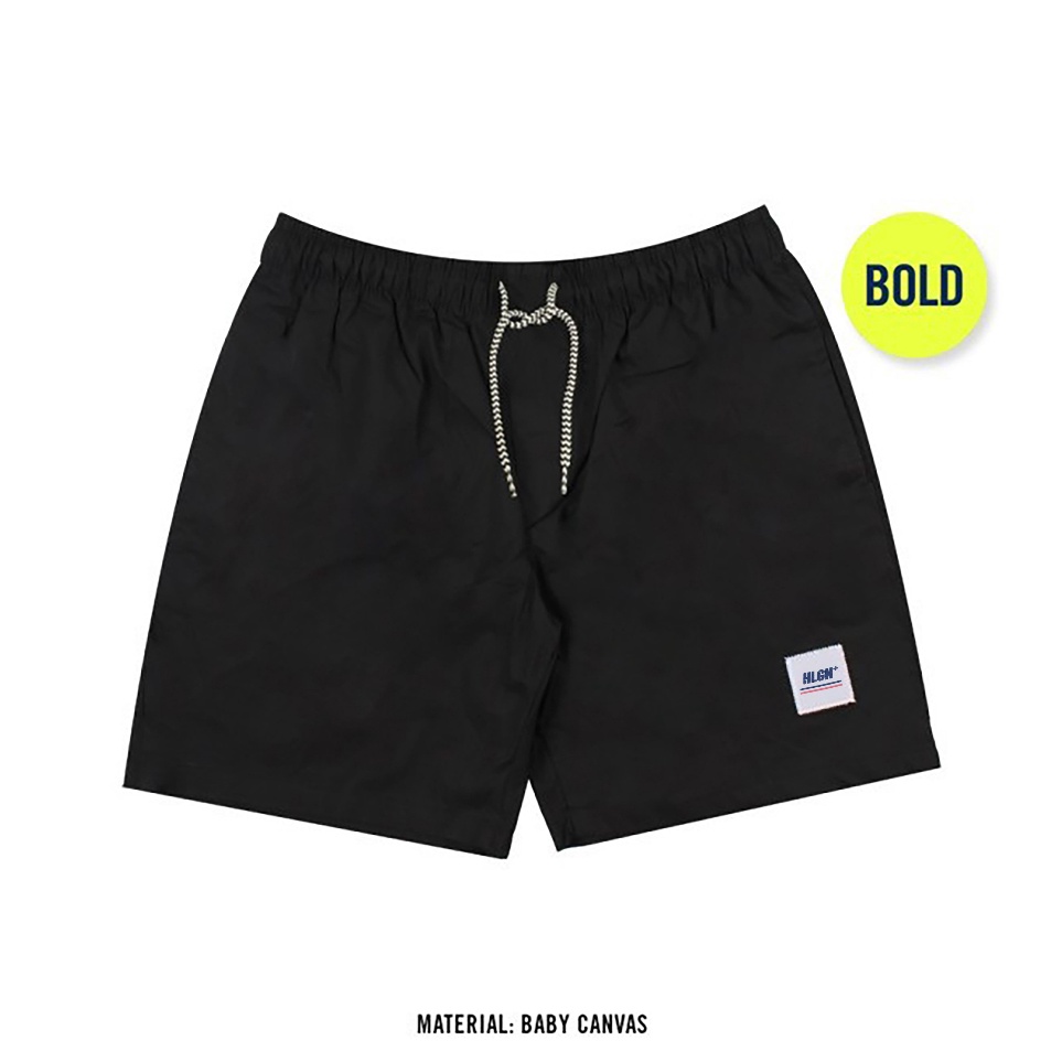 CODE Q6N HOOLIGANS Boardshort Academia สีดํา