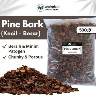 Workplant - Pine Bark Kulit Pinus Cacah Media Tanam Pinebark Untuk Tanaman Hias Anggrek Aroid