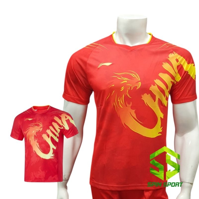 เมราห์ [ล6616กสีแดง]ขายส่งล่าสุดไปพรีเมี่ยมนําเข้าเสื้อยืดที่แห้งเสื้อแบดมินตันเสื้อแบดมินตันปิงปองว