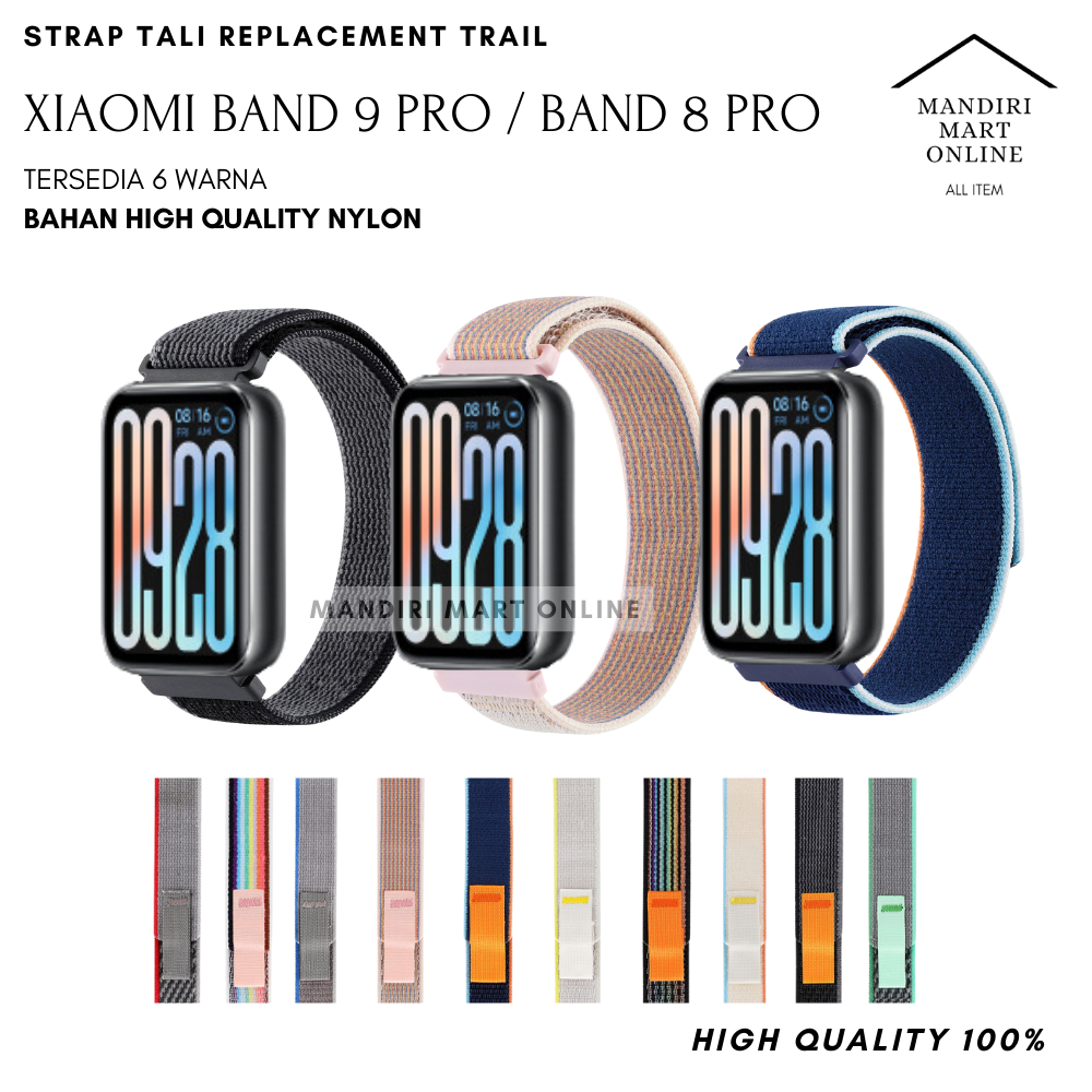 Xiaomi Smart Band 9 Pro / Mi Band 9 Pro Nylon Trail Loop Strap / Xiaomi Mi Band 8 Pro Replacement St