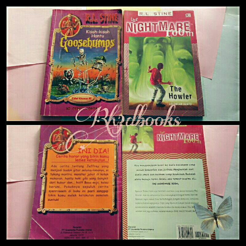 GOOSEBUMPS THE NIGHTMARE ROOM BOOK BUNDLING HORROR BOOK COLLECTION R. ล. หนังสือต้นฉบับของ STINE PRE