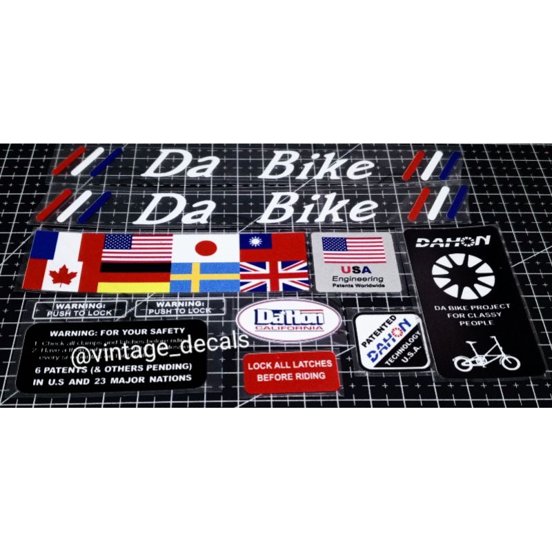 Dahon da bike mobiik alpha ชุดสติ๊กเกอร์จักรยานพับ