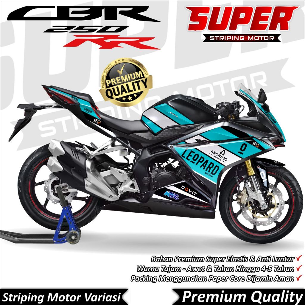 CBR 250 RR สติ๊กเกอร์ Anti-Fade Cool CBR 250 RR Striping Honda CBR 250 RR เสือดาว