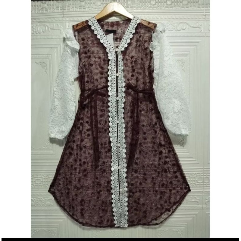 RETHA OUTER TUNIC / OUTER TILE BRUKAT LONG SLEEVE