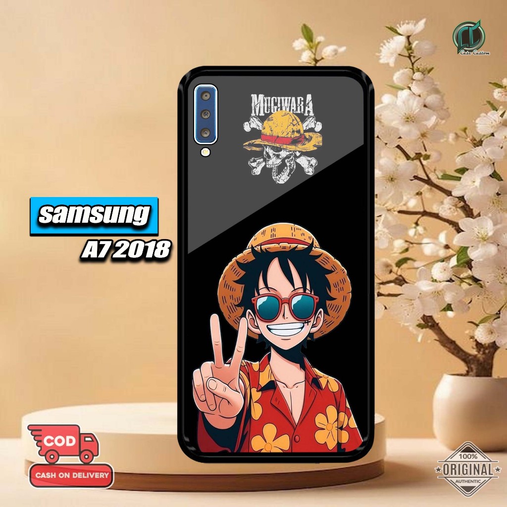 เคส Samsung A72018 ล่าสุด 2D Glossy Hardcase [One Piece Motif] Samsung A72018 Hardcase Softcase Glos