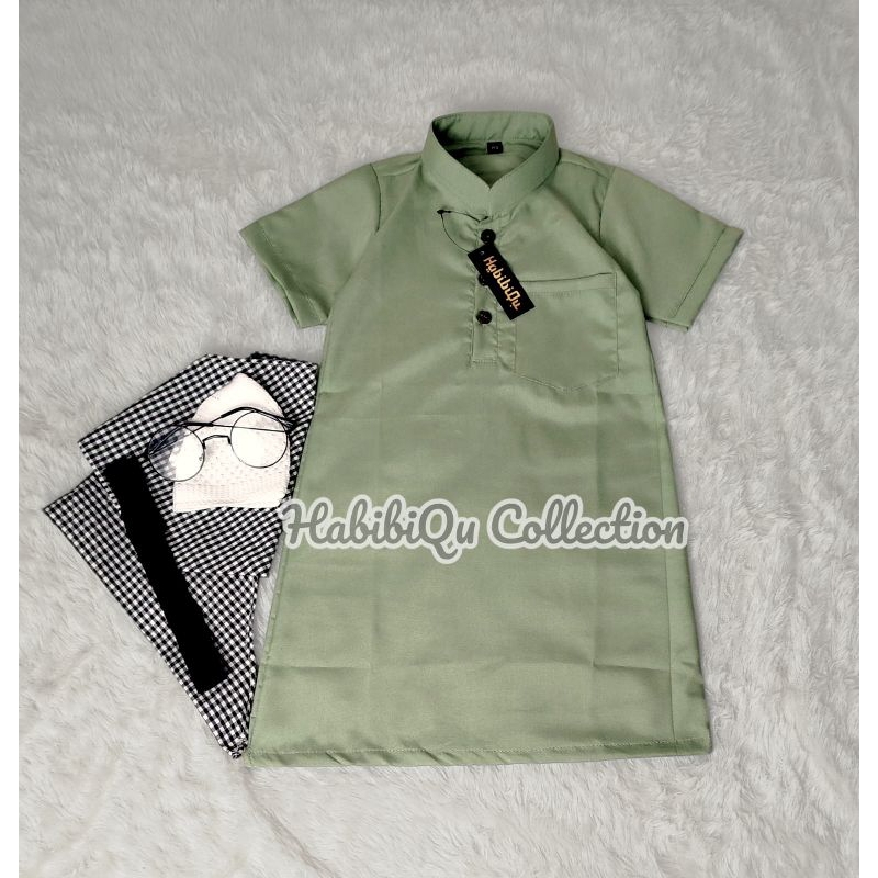 Baju GAMIS KOKO BABY PLAIN SET TORBAN 0-2 ปี BABY ROBES BABY GAMIS PLAIN BABY SHORT SLEEVES
