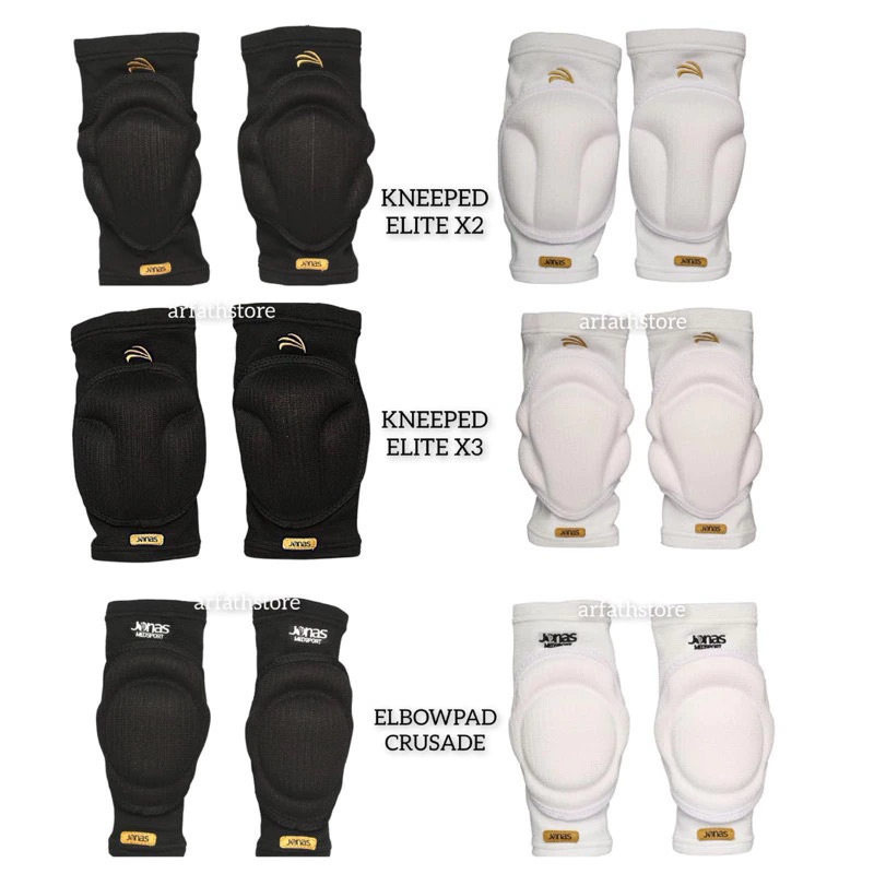 Jonas Kneepad Elite X2 - X3 อุปกรณ์ป้องกันเข่าผู้รักษาประตู KNX สีดําและสีขาว101001 Original BNWT - 