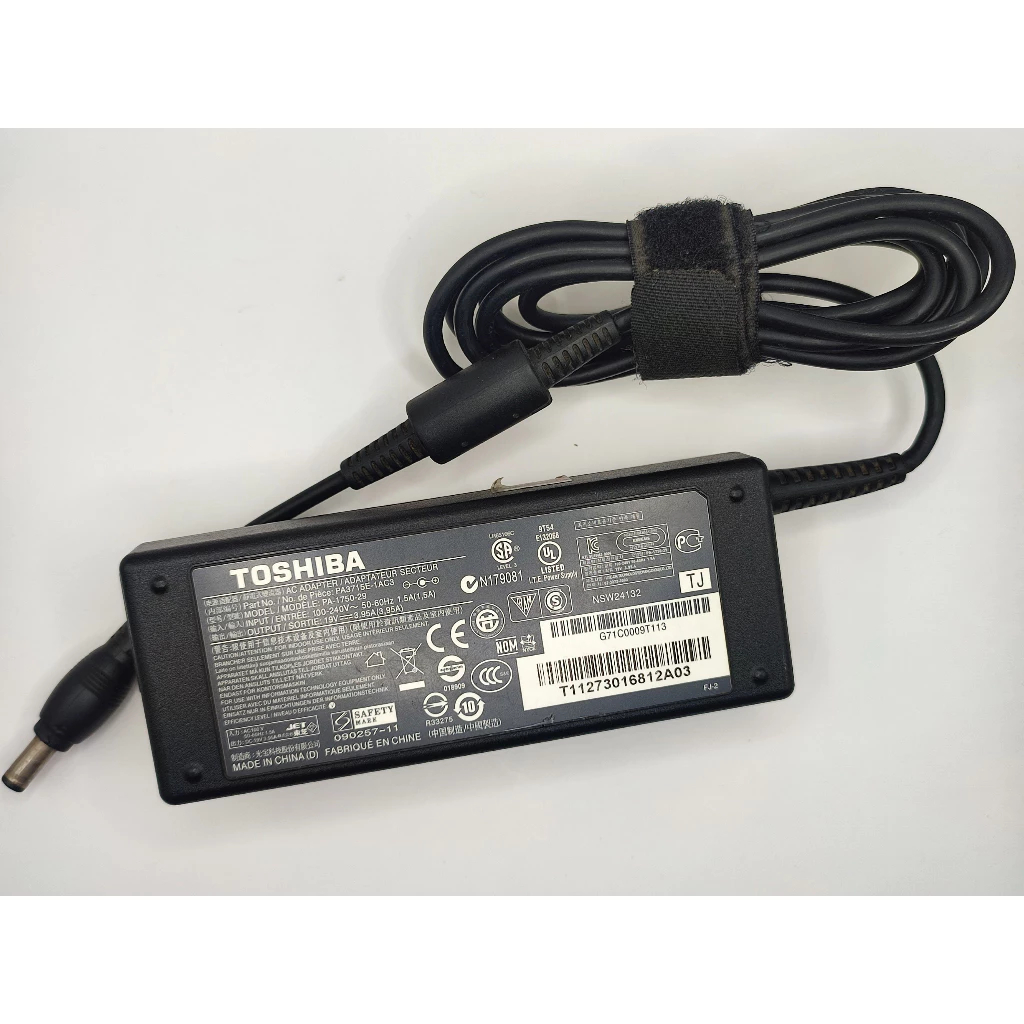 ET35 CRG-TOS-15 TOSHIBA PA3715E-1AC3 19V 3.95A ที่ชาร์จแล็ปท็อป ADAPTER 5.5 x 2.5 มม.
