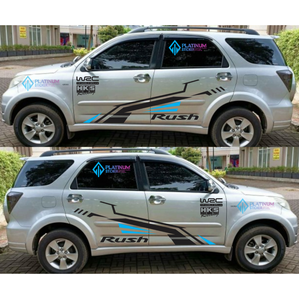สติ๊กเกอร์ติดรถ Terios Rush สติ๊กเกอร์ WRC Striping สติ๊กเกอร์ติดรถ Terios Rush