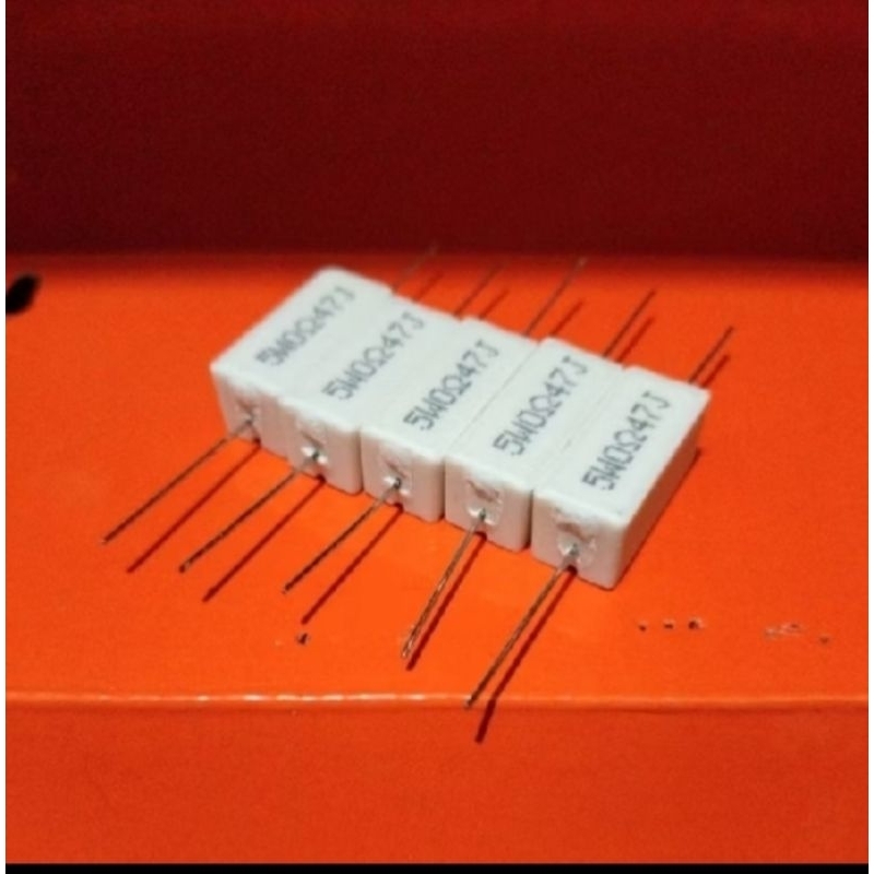 ตัวต้านทาน 5w 0.47 โอห์ม R 5w10 ชิ้น