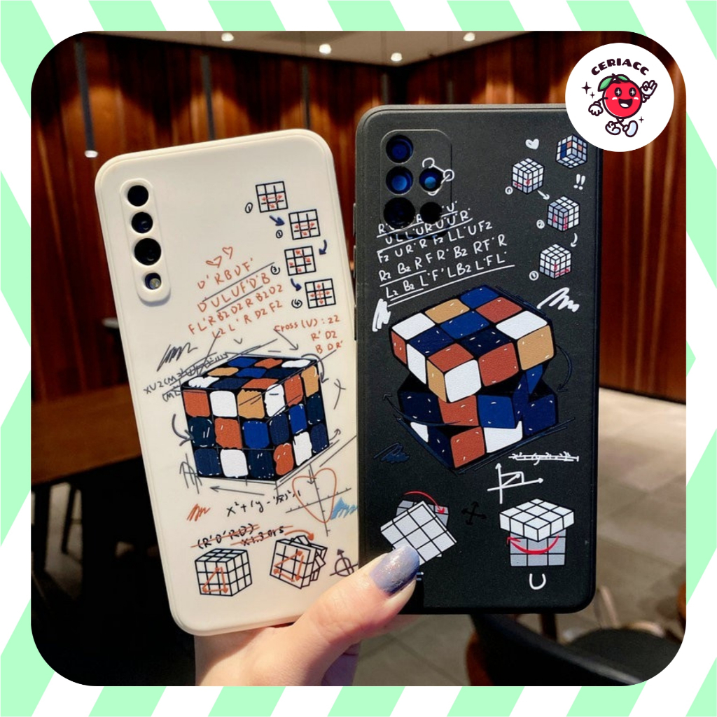 ใหม่! PRINTING LENS PROTECTOR Rubiks cube case vivo m4 Pro Note Hot 12i f4 12 v7 plus Y91 Y93 Y95 y9