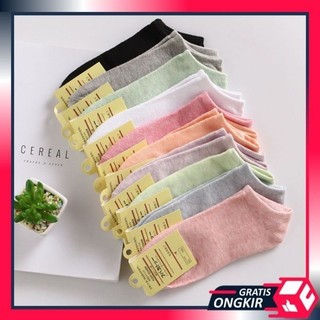 5 pasang kaos kaki semata kaki pria wanita/kaoskaki angkle dewasa/kaoskaki pendek polos motif unisex