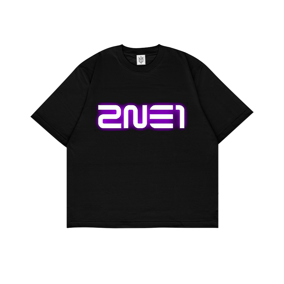 เสื้อยืด 2NE1 GIRL BAND FONT | เสื้อยืด OVERSIZE สีดําสไตล์ Y2K VINTAGE BOOTLEG GRUNGE | ผู้ชาย ผู้ห