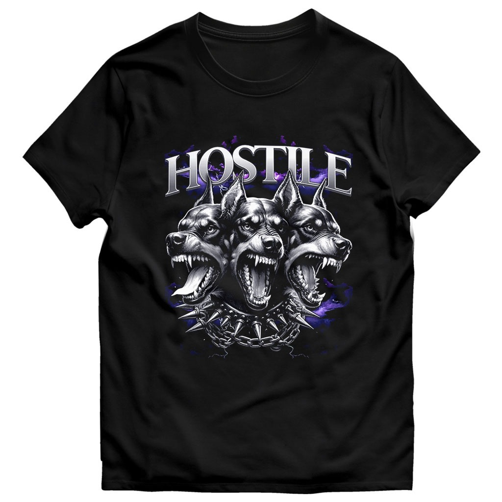 Katun Kaoskena Tshrit HOSTILE Distro Top Cotton Material 24s