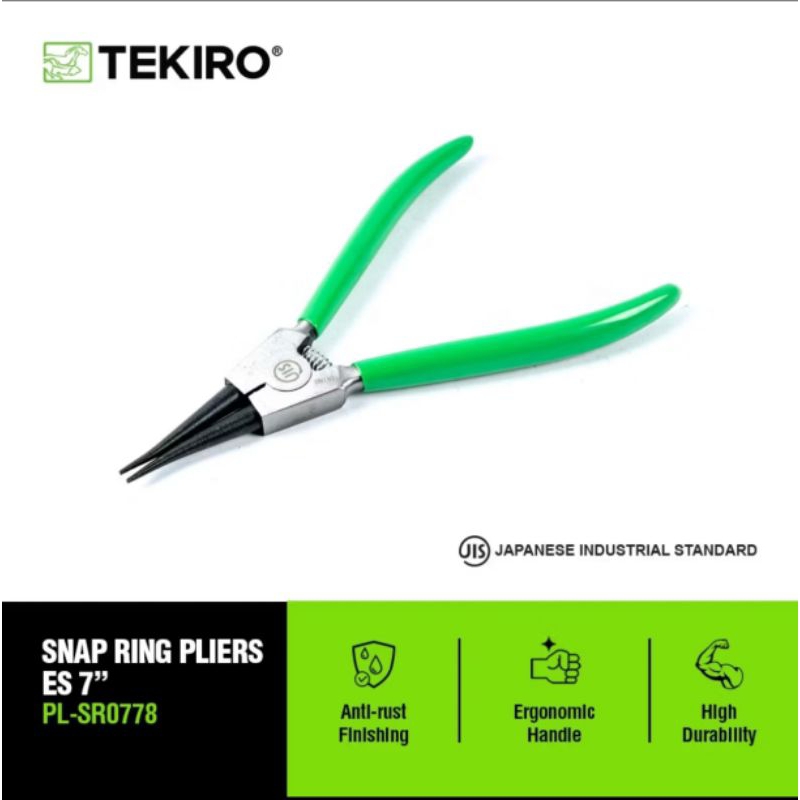TEKIRO 7" STRAIGHT OPEN (ES) คีมถ่างแหวน 7 นิ้ว ORIGINAL